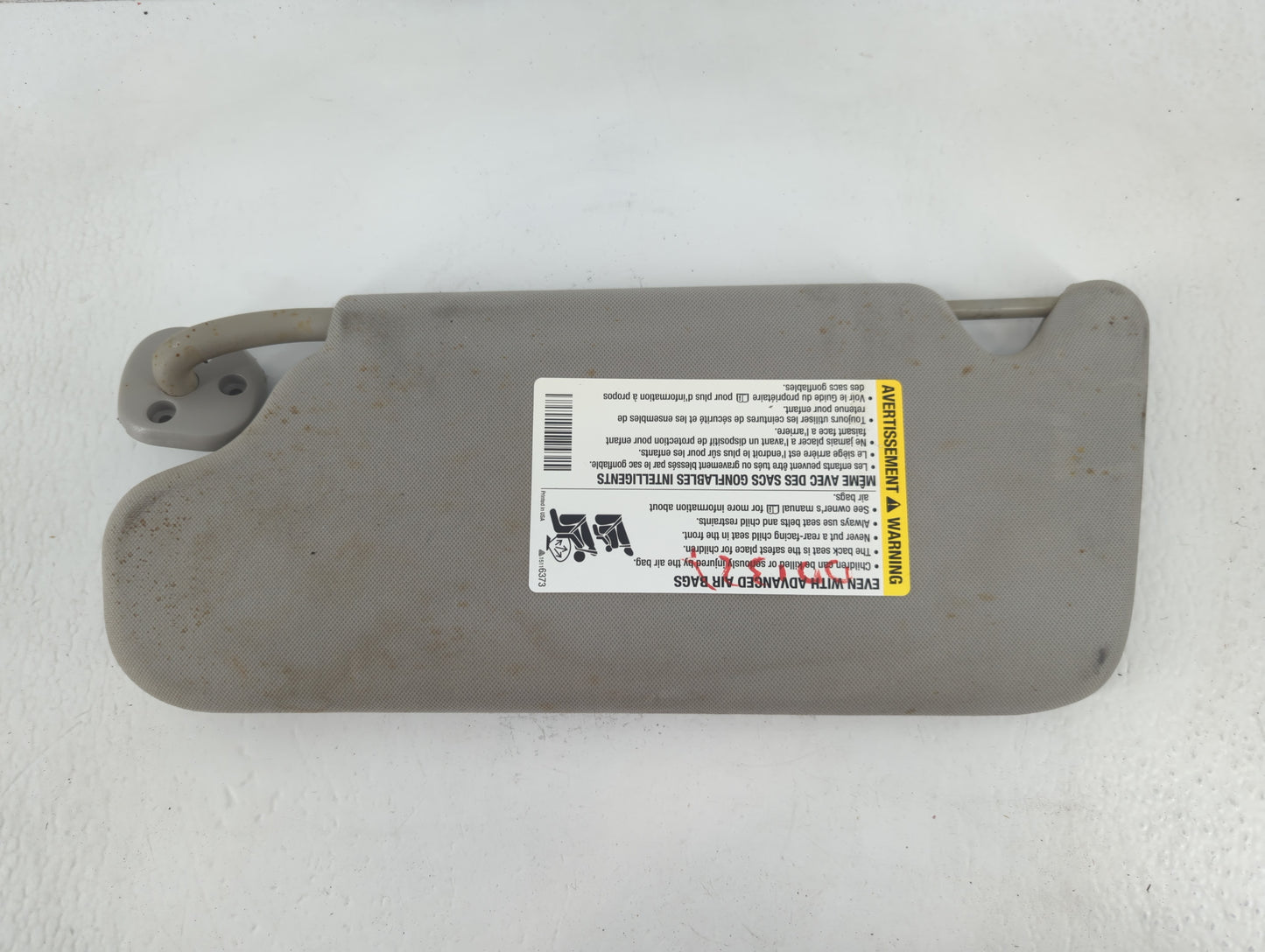 2006-2016 Chevrolet Impala Sun Visor Shade Replacement Passenger Right Mirror Fits OEM Used Auto Parts - Oemusedautoparts1.c