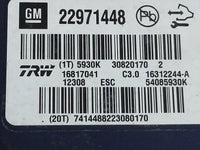 2013-2016 Chevrolet Malibu ABS Pump Control Module Replacement P/N:22971448 Fits Fits 2012 2013 2014 2015 2016 OEM Used Auto