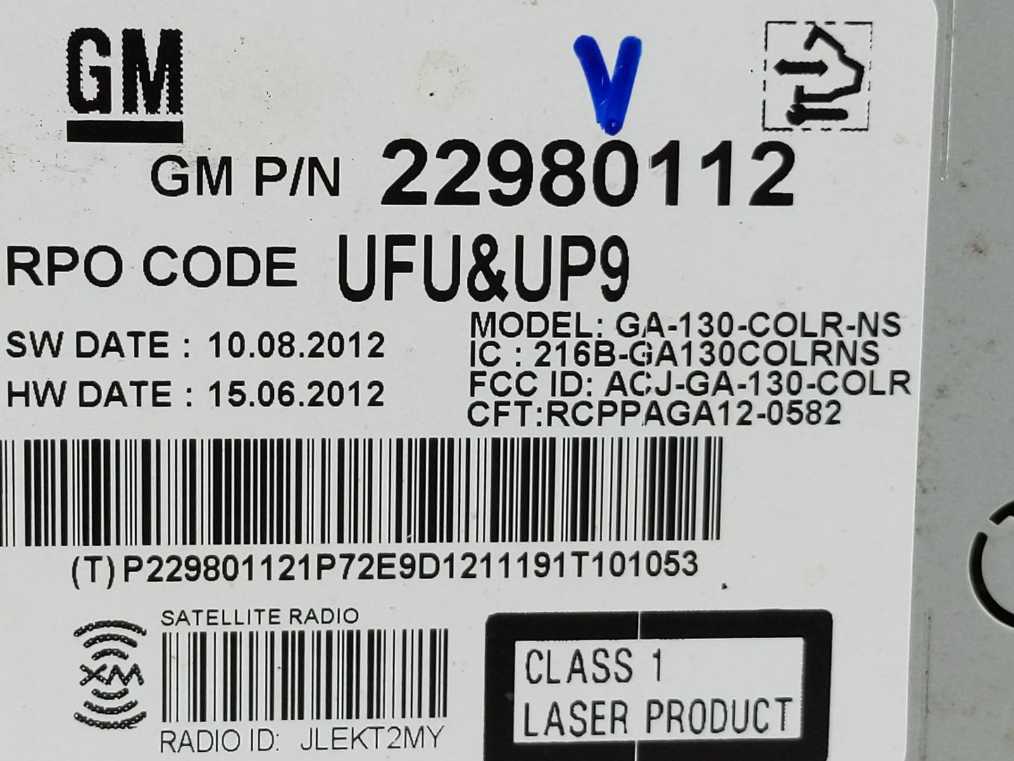 2013 Chevrolet Malibu Radio AM FM Cd Player Receiver Replacement P/N:22980112 23140543 Fits OEM Used Auto Parts - Oemusedaut