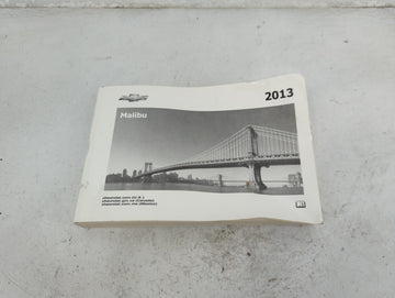 2013 Chevrolet Malibu Owners Manual Book Guide OEM Used Auto Parts - Oemusedautoparts1.com