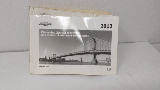 2013 Chevrolet Malibu Owners Manual Book Guide OEM Used Auto Parts