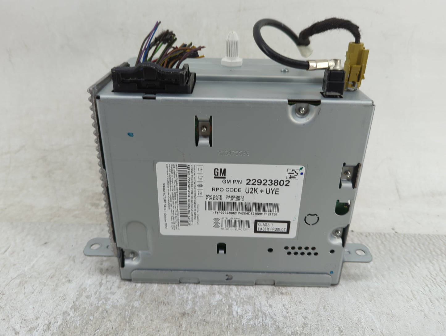 2013 Chevrolet Malibu Radio AM FM Cd Player Receiver Replacement P/N:22923802 Fits OEM Used Auto Parts - Oemusedautoparts1.c