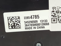 2013 Chevrolet Malibu Climate Control Module Temperature AC/Heater Replacement P/N:22854785 545290509, 384785M000139088 Fits