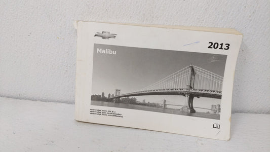 2013 Chevrolet Malibu Owners Manual Book Guide OEM Used Auto Parts