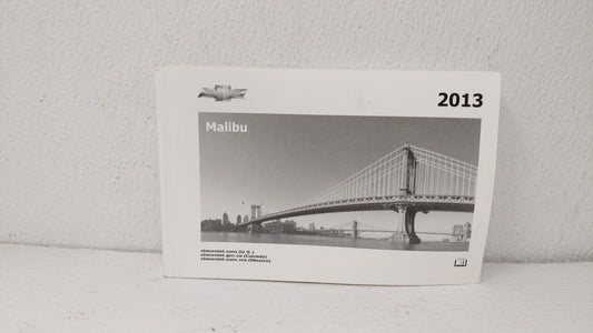 2013 Chevrolet Malibu Owners Manual Book Guide OEM Used Auto Parts - Oemusedautoparts1.com