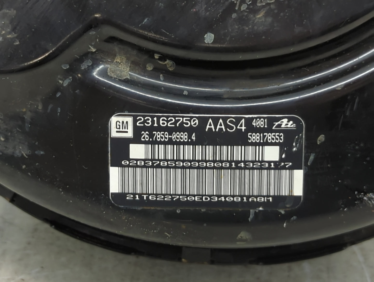 2013-2016 Chevrolet Malibu Power Brake Booster Oem - Oemusedautoparts1.com
