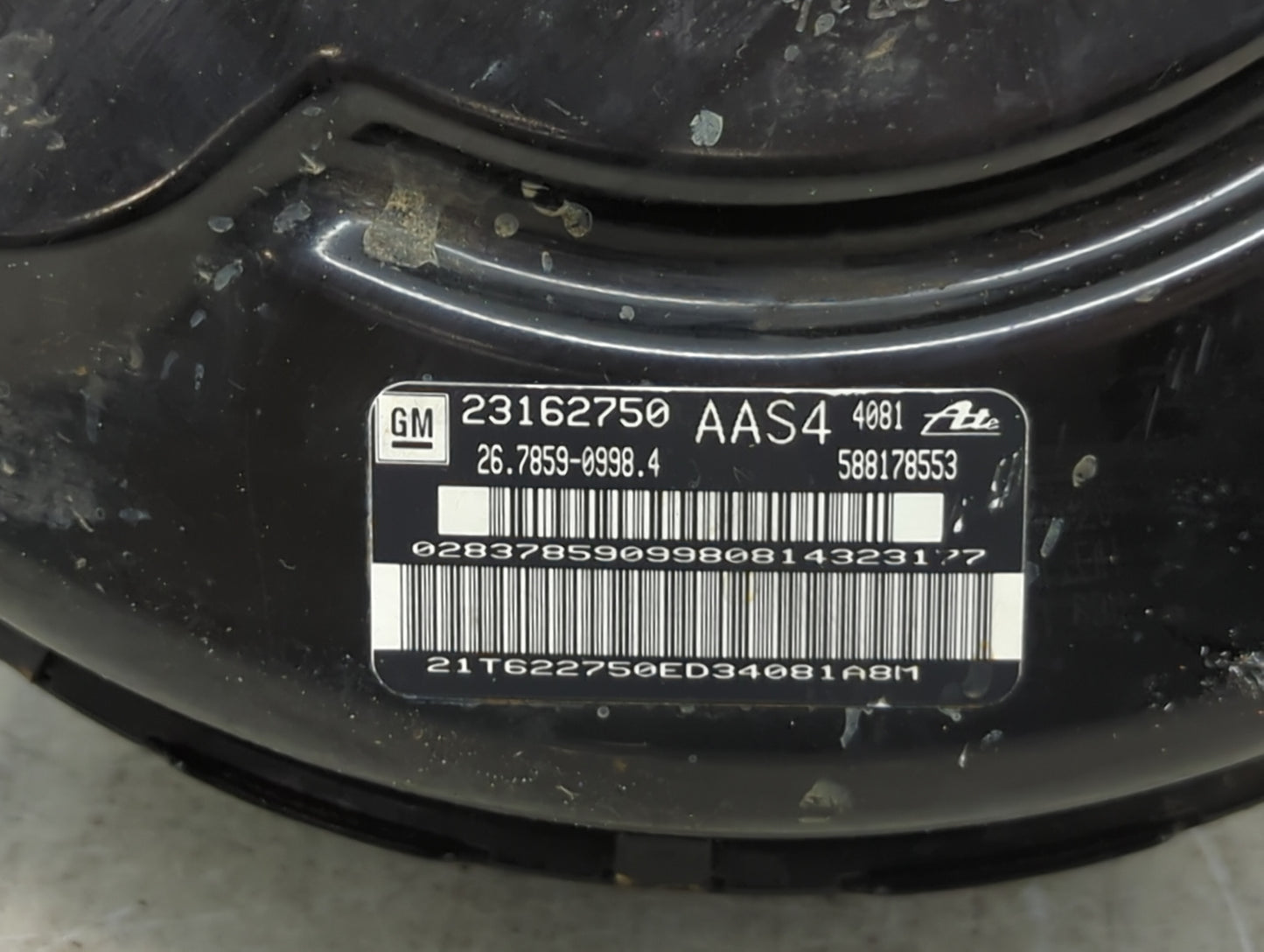 2013-2016 Chevrolet Malibu Power Brake Booster Oem - Oemusedautoparts1.com