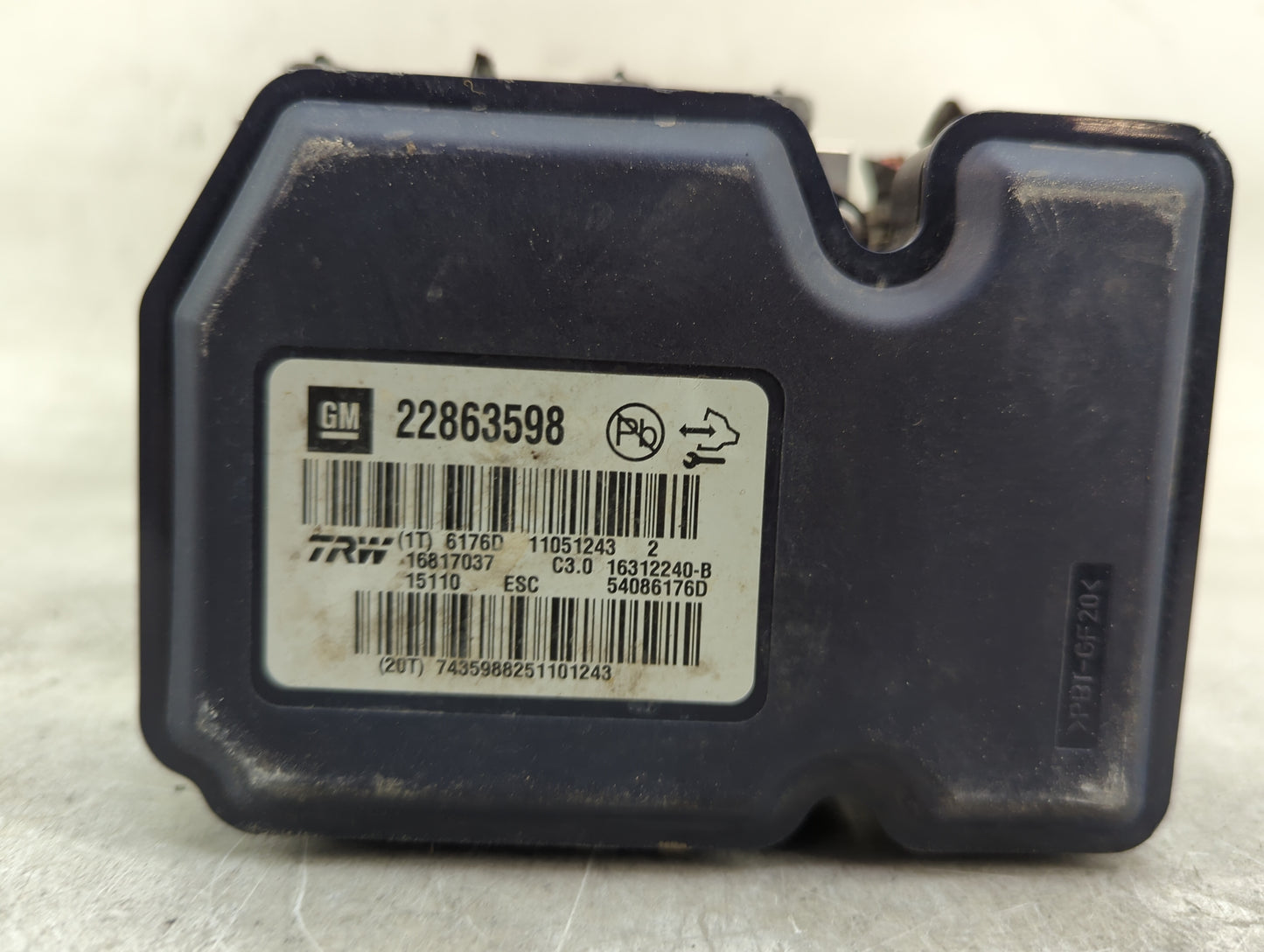 2013-2016 Chevrolet Malibu ABS Pump Control Module Replacement P/N:22863598 Fits Fits 2012 2013 2014 2015 2016 OEM Used Auto