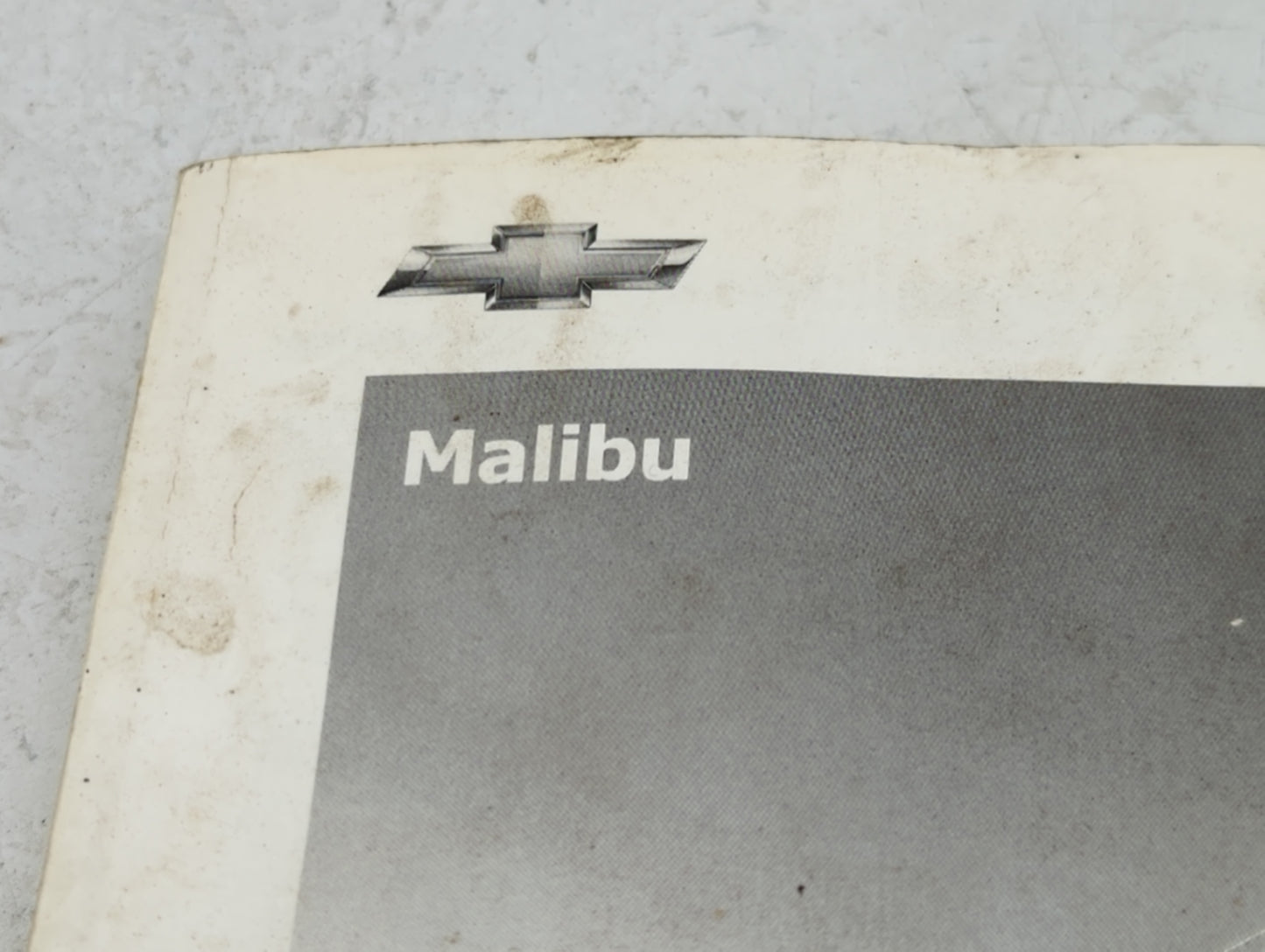 2013 Chevrolet Malibu Owners Manual Book Guide P/N:22941188 OEM Used Auto Parts - Oemusedautoparts1.com