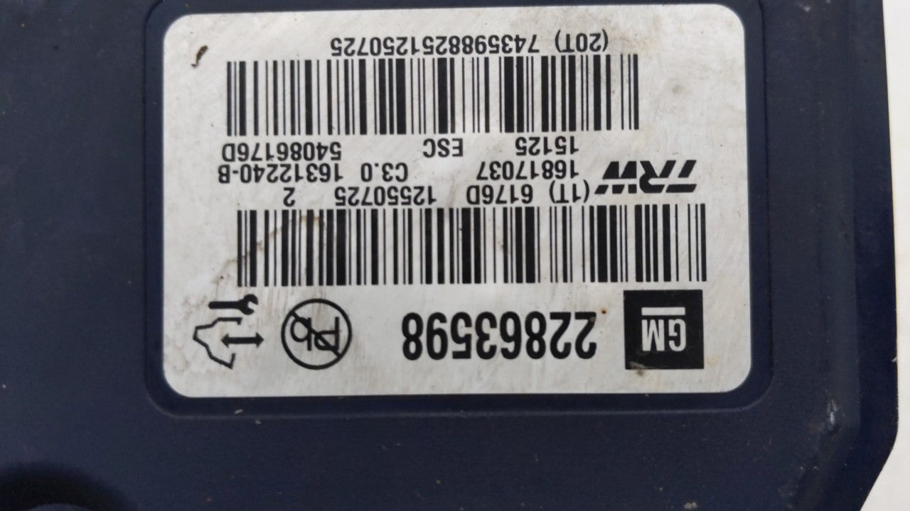 2013-2016 Chevrolet Malibu ABS Pump Control Module Replacement P/N:22815252 22888646, 22863598 Fits Fits 2012 2013 2014 2015