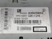 2013 Chevrolet Malibu Radio AM FM Cd Player Receiver Replacement P/N:22923802 CQ-FG4ZE4GDA Fits OEM Used Auto Parts - Oemuse