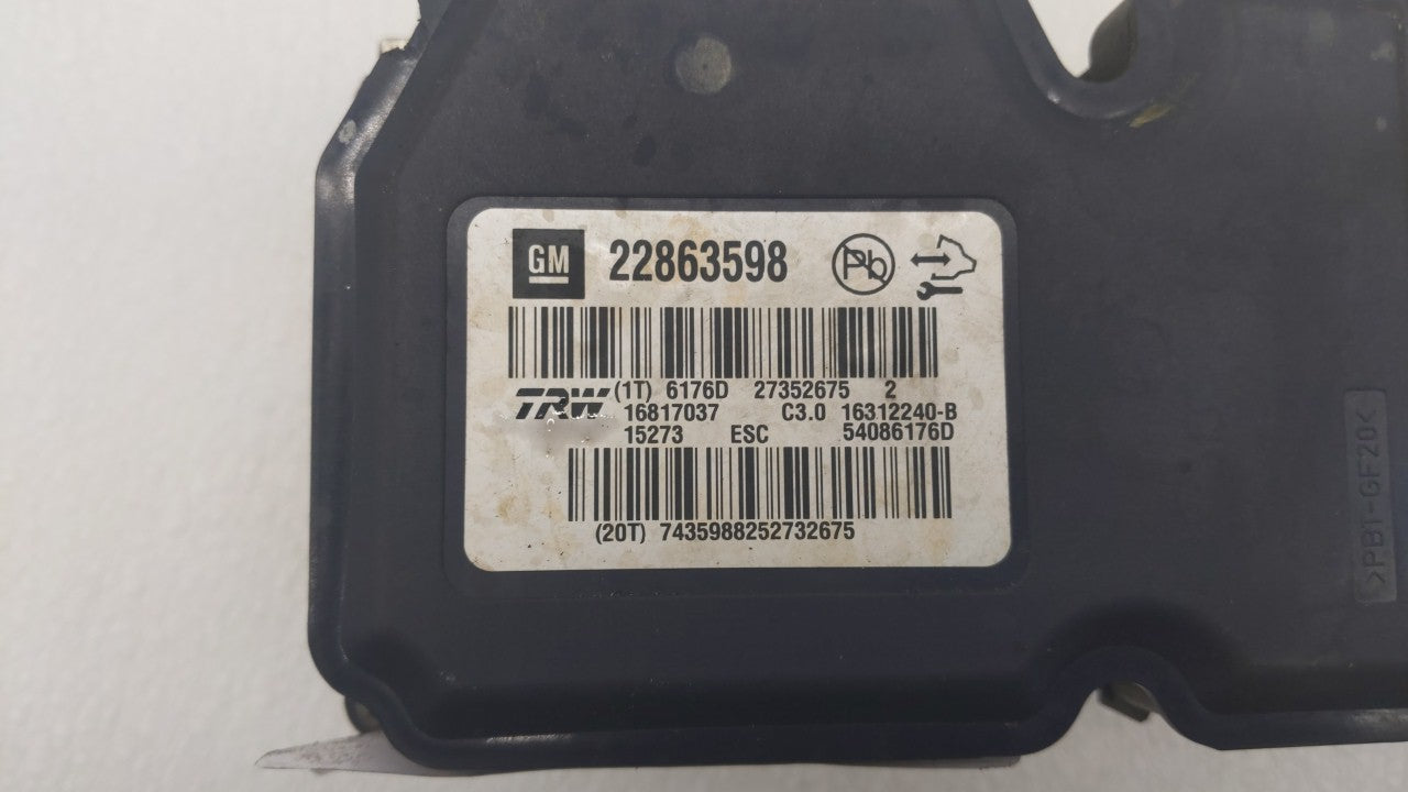 2013-2016 Chevrolet Malibu ABS Pump Control Module Replacement P/N:22815252 22888646, 22863598 Fits Fits 2012 2013 2014 2015