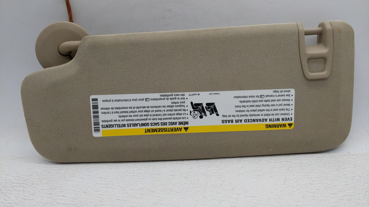 2013-2016 Chevrolet Malibu Sun Visor Shade Replacement Passenger Right Mirror Fits Fits 2013 2014 2015 2016 OEM Used Auto Pa