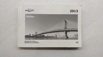 compare product 2013 Chevrolet Malibu Owners Manual Book Guide P/N:20981099 OEM Used Auto Parts