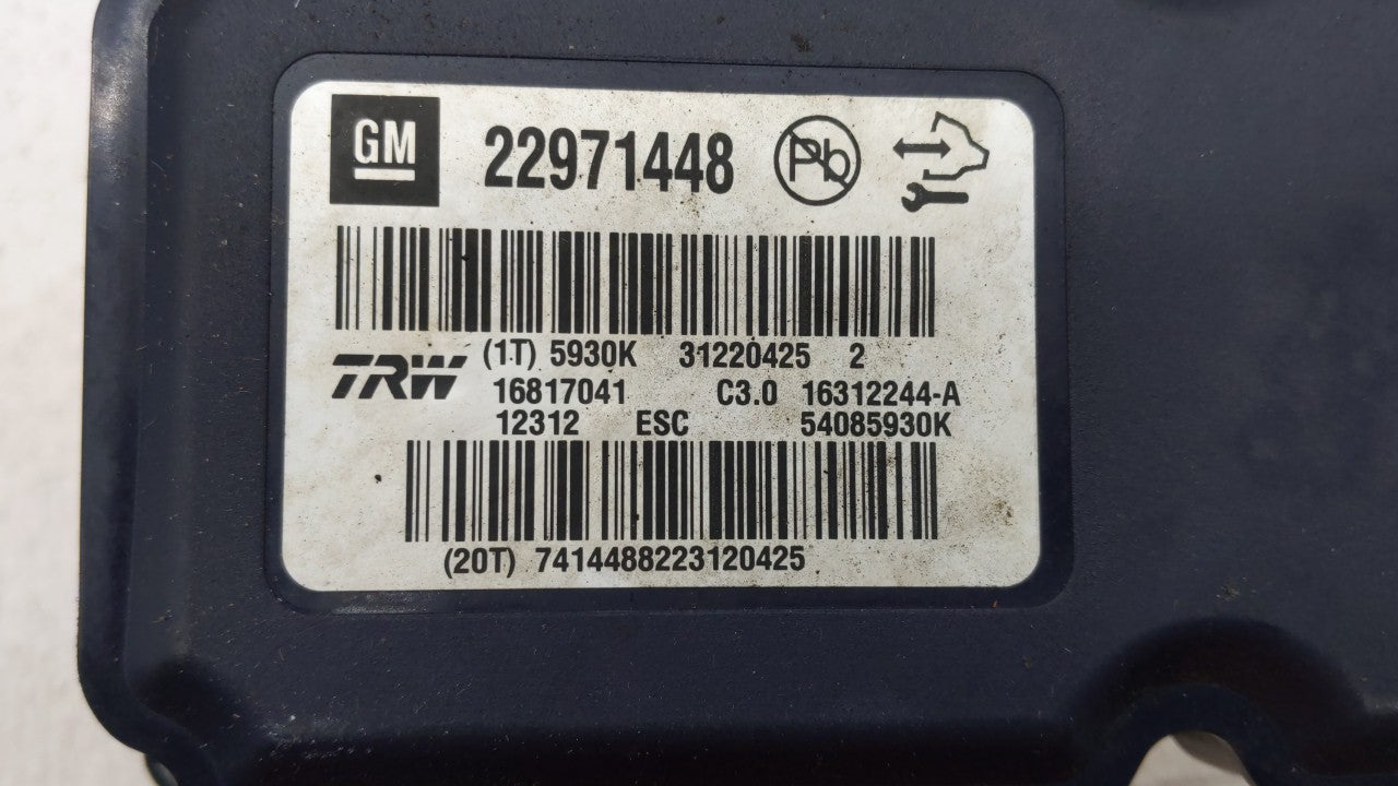 2013-2016 Chevrolet Malibu ABS Pump Control Module Replacement P/N:22815252 22888646, 22863598 Fits Fits 2012 2013 2014 2015