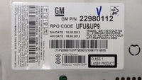 2013-2013 Chevrolet Malibu Am Fm Cd Player Radio Receiver 195885 - Oemusedautoparts1.com
