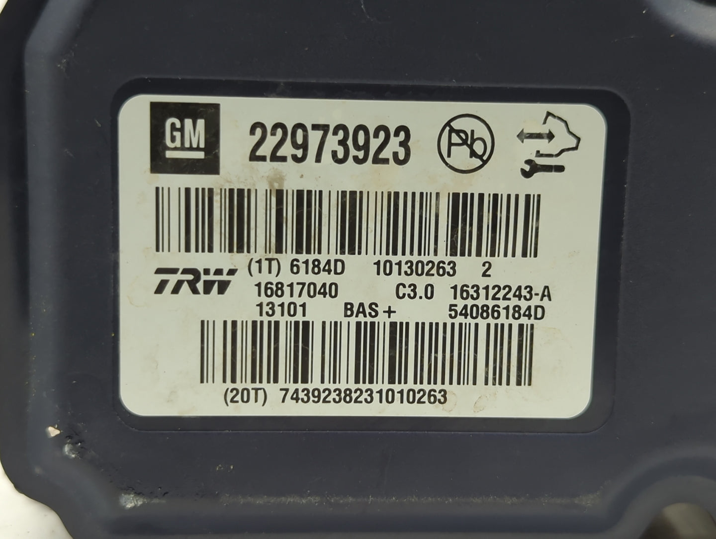 2013-2016 Chevrolet Malibu ABS Pump Control Module Replacement P/N:22973923 22827930, 22888501 Fits Fits 2012 2013 2014 2015
