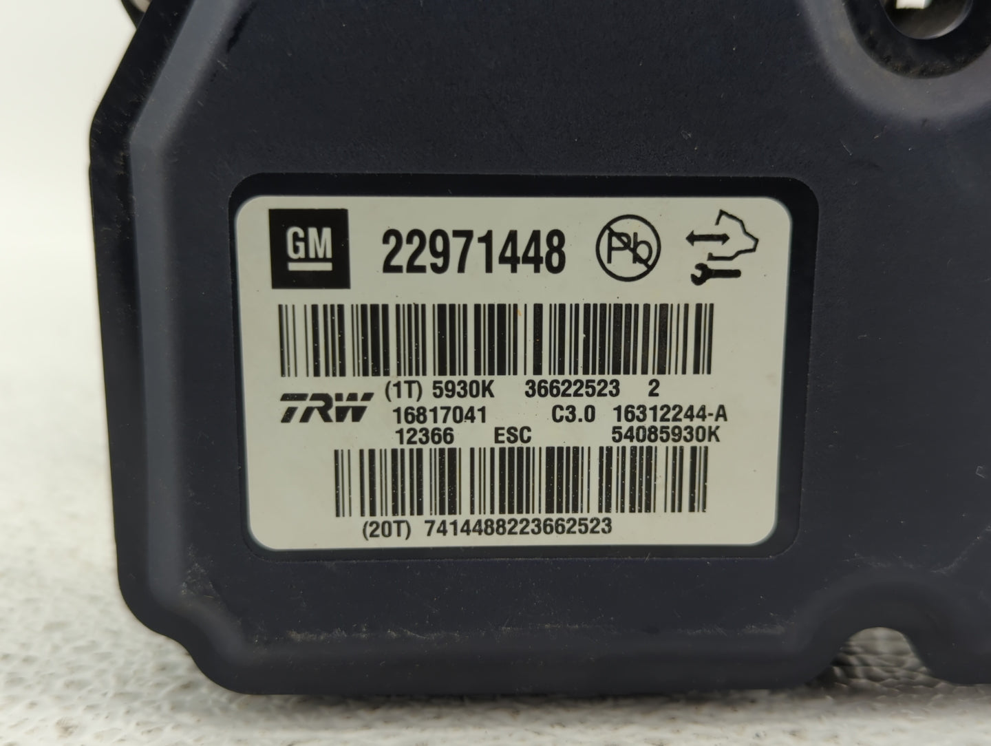 2013-2016 Chevrolet Malibu ABS Pump Control Module Replacement P/N:22863598 22973923, 22815252 Fits Fits 2012 2013 2014 2015