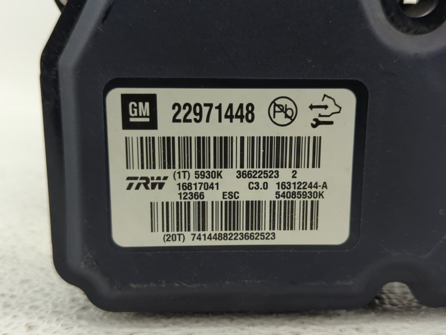 2013-2016 Chevrolet Malibu ABS Pump Control Module Replacement P/N:22863598 22973923, 22815252 Fits Fits 2012 2013 2014 2015