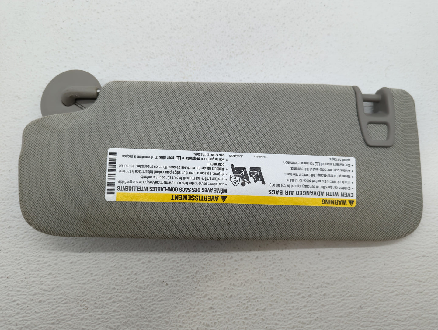 2013-2016 Chevrolet Malibu Sun Visor Shade Replacement Passenger Right Mirror Fits Fits 2013 2014 2015 2016 OEM Used Auto Pa