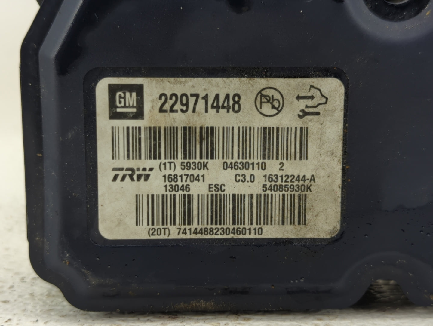 2013-2016 Chevrolet Malibu ABS Pump Control Module Replacement P/N:22863598 22973923, 22815252 Fits Fits 2012 2013 2014 2015