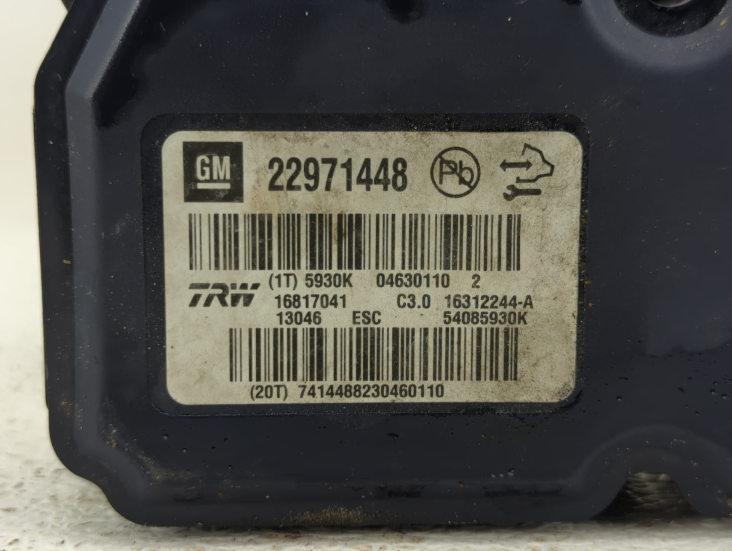 2013-2016 Chevrolet Malibu ABS Pump Control Module Replacement P/N:22863598 22973923, 22815252 Fits Fits 2012 2013 2014 2015