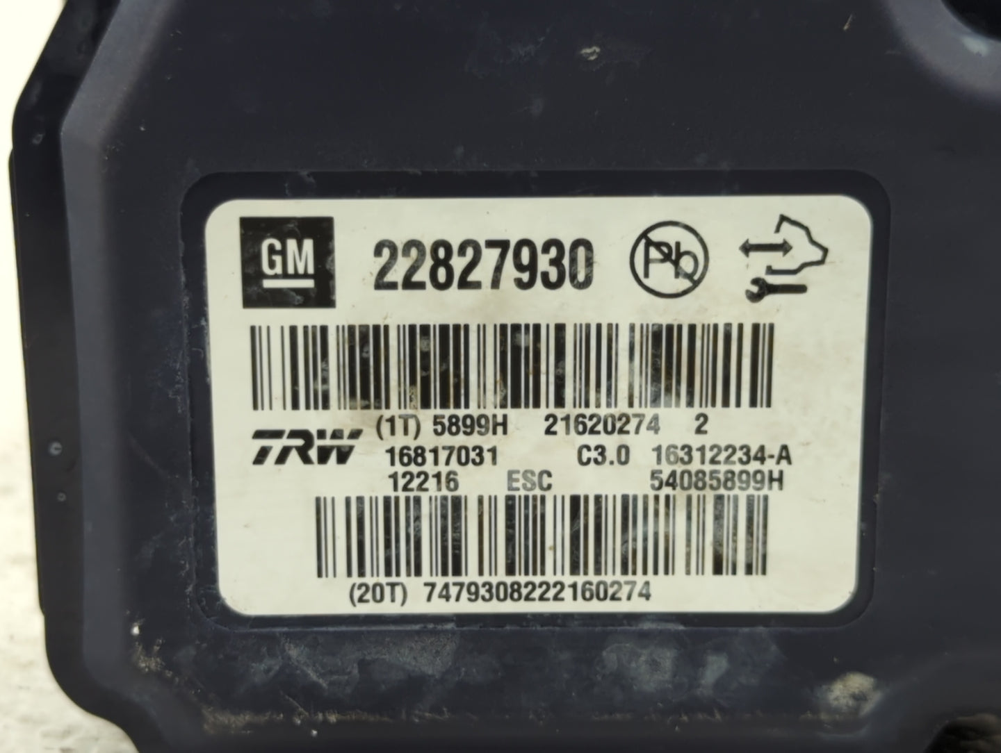 2013-2016 Chevrolet Malibu ABS Pump Control Module Replacement P/N:22810057 22863598, 22973923 Fits Fits 2012 2013 2014 2015