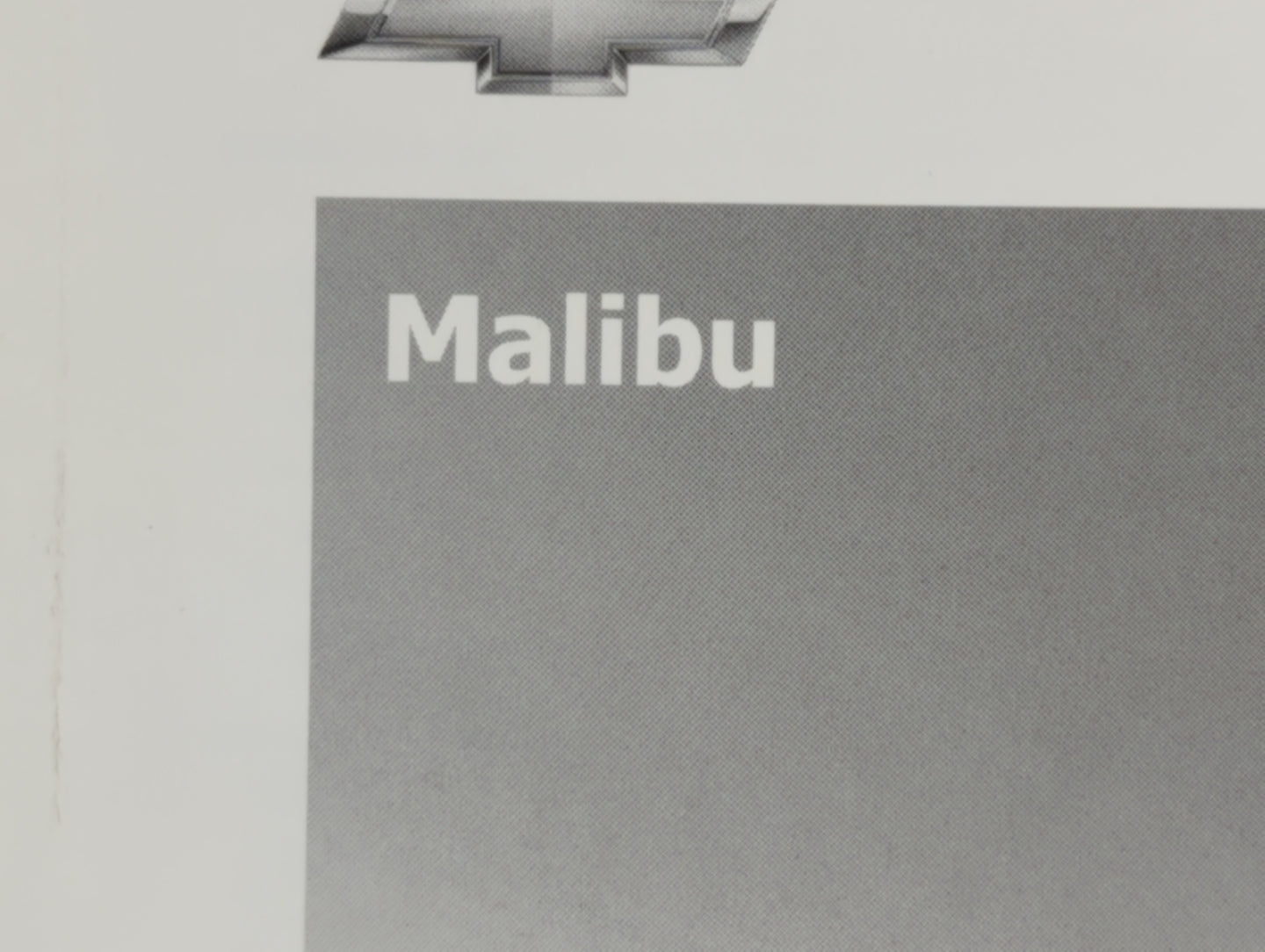 2013 Chevrolet Malibu Owners Manual Book Guide OEM Used Auto Parts - Oemusedautoparts1.com
