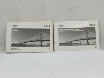 2013 Chevrolet Malibu Owners Manual Book Guide OEM Used Auto Parts - Oemusedautoparts1.com