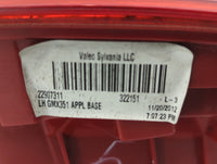2013-2016 Chevrolet Malibu Tail Light Assembly Driver Left OEM P/N:22907311 Fits Fits 2013 2014 2015 2016 OEM Used Auto Part