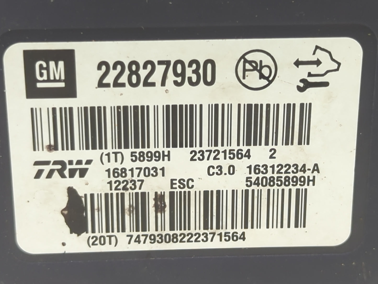 2013-2016 Chevrolet Malibu ABS Pump Control Module Replacement Fits Fits 2012 2013 2014 2015 2016 OEM Used Auto Parts - Oemu