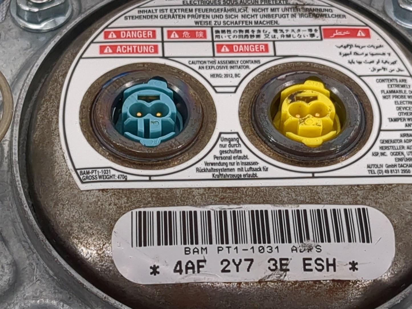 2013-2016 Chevrolet Malibu Air Bag Driver Left Steering Wheel Mounted 5028059 - Oemusedautoparts1.com