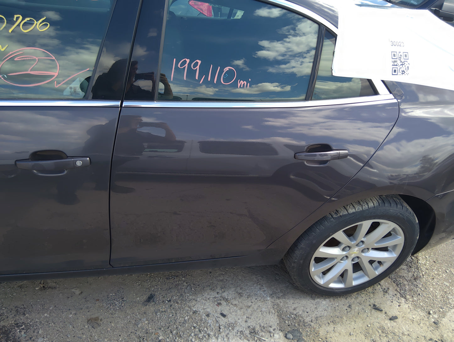 2013-2016 Chevrolet Malibu Driver Rear Door Oem 5028082 - Oemusedautoparts1.com