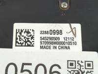 2013-2013 Chevrolet Malibu Am Fm Cd Player Radio Receiver 510506 - Oemusedautoparts1.com