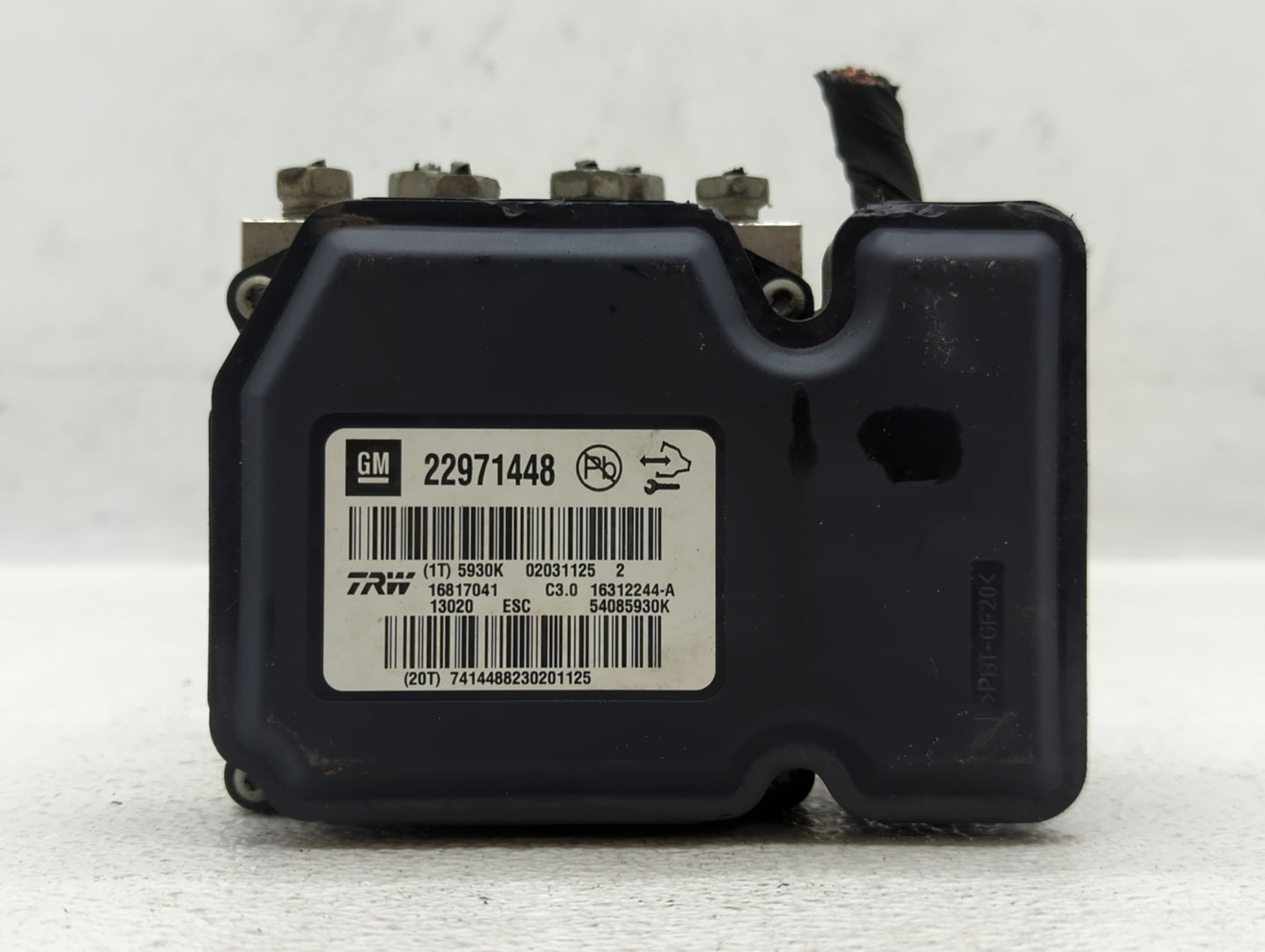 2013-2016 Chevrolet Malibu ABS Pump Control Module Replacement P/N:22971448 Fits Fits 2012 2013 2014 2015 2016 OEM Used Auto