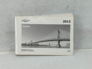 2013 Chevrolet Malibu Owners Manual Book Guide P/N:22941188 OEM Used Auto Parts - Oemusedautoparts1.com