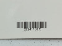 2013 Chevrolet Malibu Owners Manual Book Guide P/N:22941188 OEM Used Auto Parts - Oemusedautoparts1.com