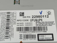 2013-2013 Chevrolet Malibu Am Fm Cd Player Radio Receiver - Oemusedautoparts1.com