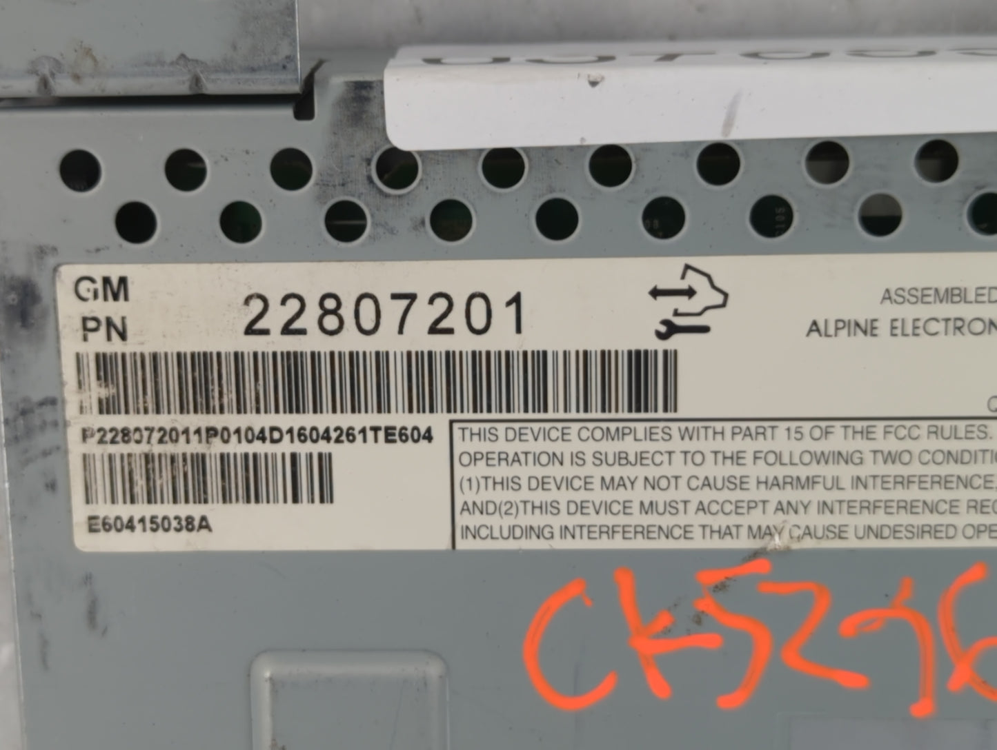2013-2016 Chevrolet Malibu Information Display Screen 637638 - Oemusedautoparts1.com