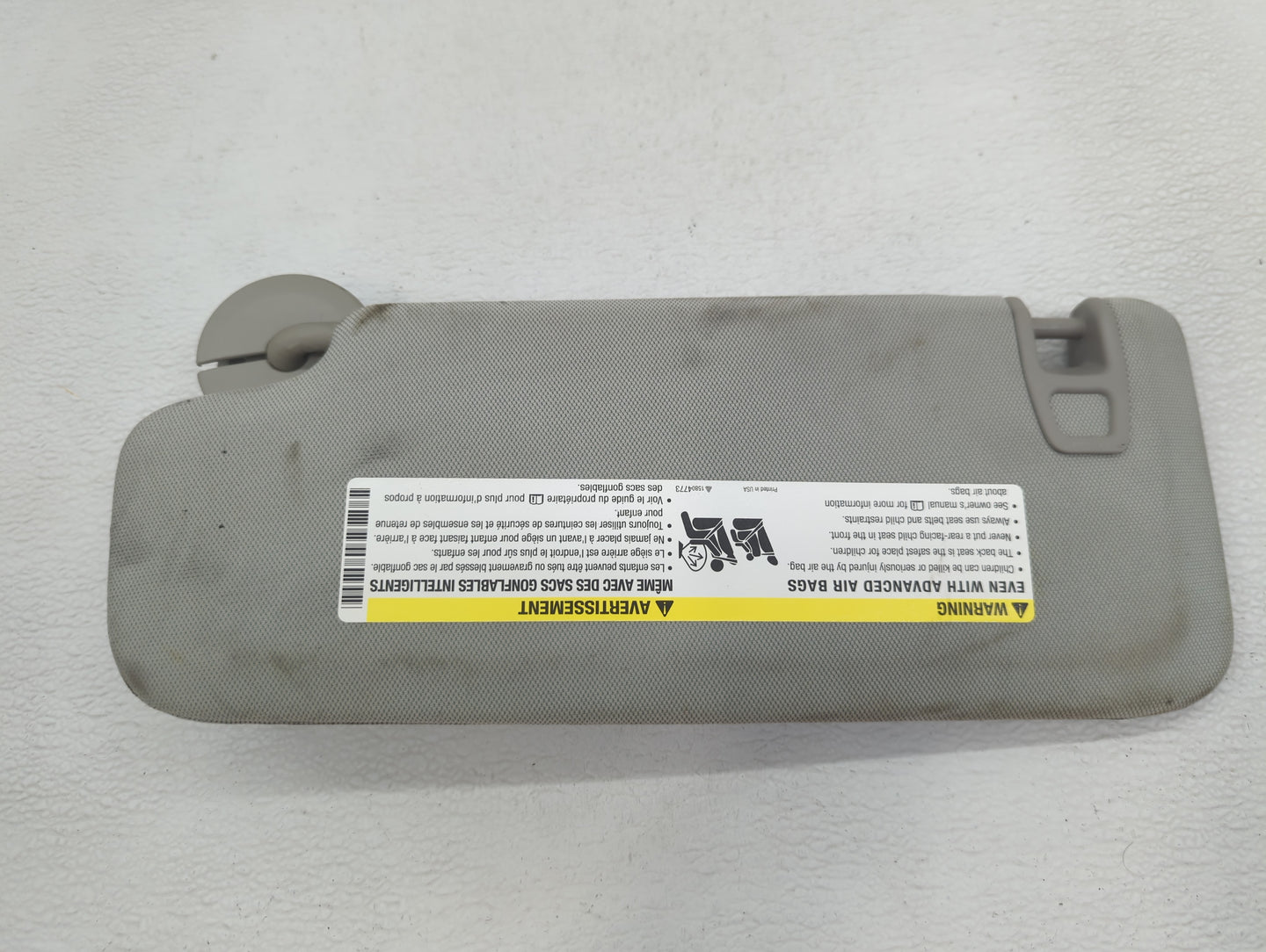 2013-2016 Chevrolet Malibu Sun Visor Shade Replacement Passenger Right Mirror Fits Fits 2013 2014 2015 2016 OEM Used Auto Pa