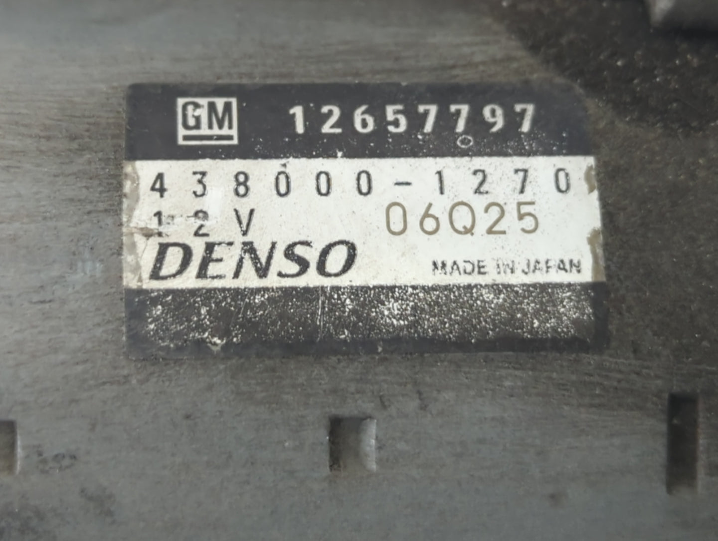 2013 Chevrolet Malibu Car Starter Motor Solenoid OEM P/N:06Q25 438000-1270 Fits OEM Used Auto Parts - Oemusedautoparts1.com