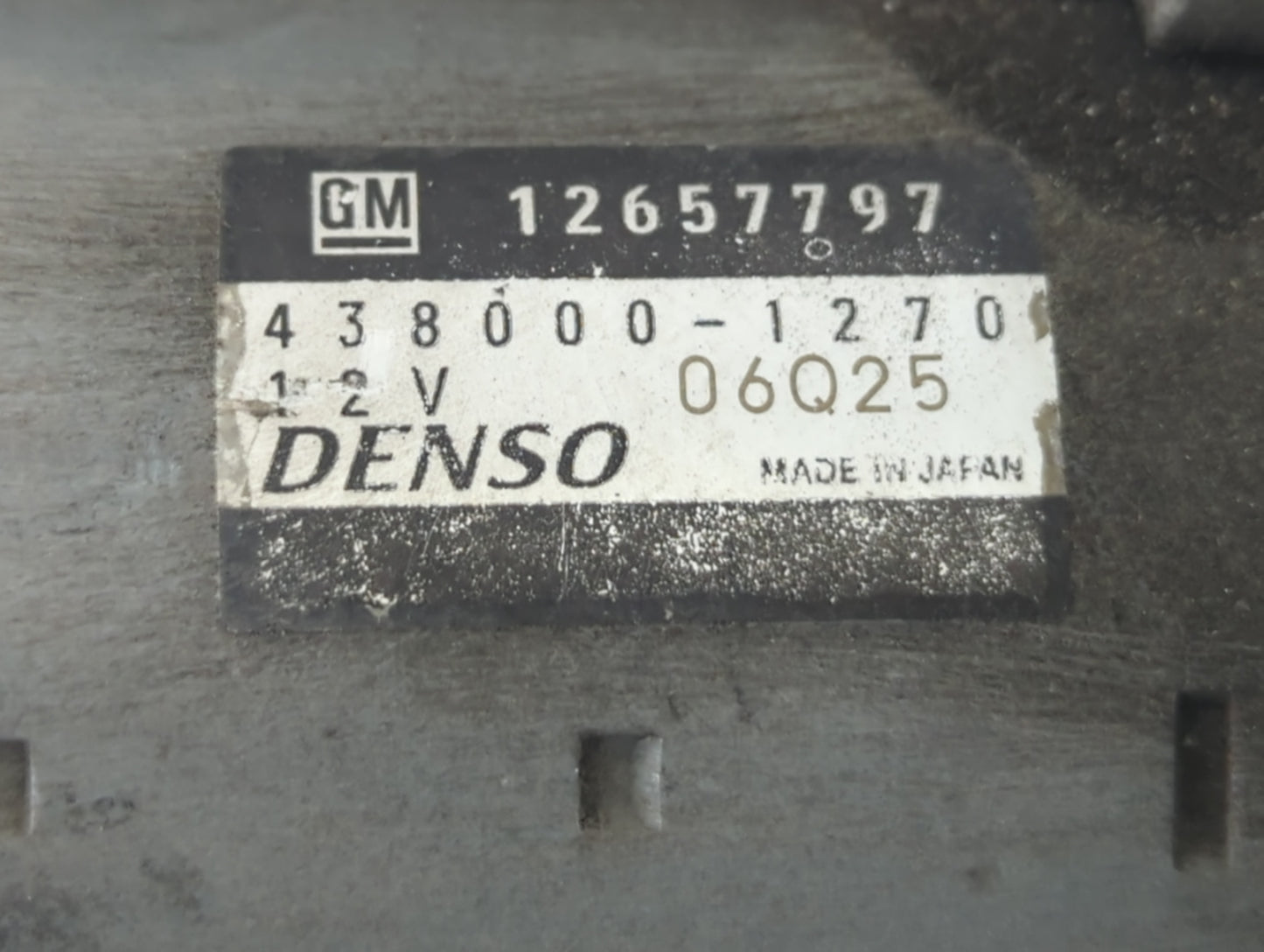 2013 Chevrolet Malibu Car Starter Motor Solenoid OEM P/N:06Q25 438000-1270 Fits OEM Used Auto Parts - Oemusedautoparts1.com