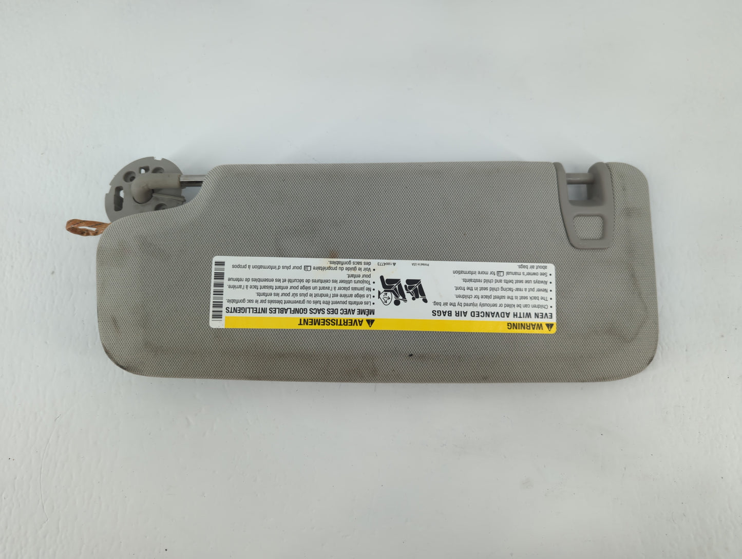 2013-2016 Chevrolet Malibu Sun Visor Shade Replacement Passenger Right Mirror Fits Fits 2013 2014 2015 2016 OEM Used Auto Pa