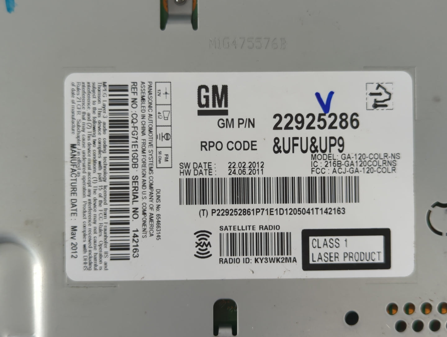 2013-2013 Chevrolet Malibu Am Fm Cd Player Radio Receiver - Oemusedautoparts1.com