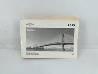 2013 Chevrolet Malibu Owners Manual Book Guide P/N:22941188 B OEM Used Auto Parts - Oemusedautoparts1.com