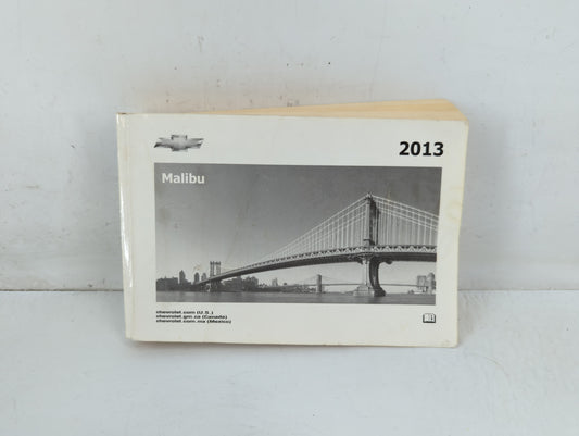 2013 Chevrolet Malibu Owners Manual Book Guide P/N:22941188 B OEM Used Auto Parts - Oemusedautoparts1.com