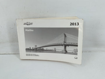 2013 Chevrolet Malibu Owners Manual Book Guide P/N:22941188 C OEM Used Auto Parts - Oemusedautoparts1.com