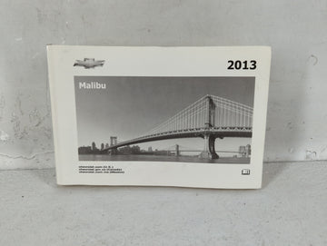 2013 Chevrolet Malibu Owners Manual Book Guide P/N:22941188 B OEM Used Auto Parts - Oemusedautoparts1.com