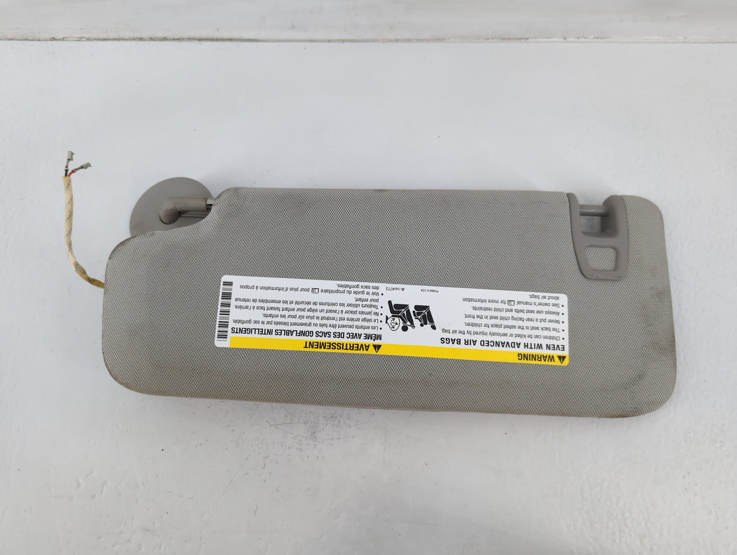 2013-2016 Chevrolet Malibu Sun Visor Shade Replacement Passenger Right Mirror Fits Fits 2013 2014 2015 2016 OEM Used Auto Pa