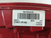 2013-2016 Chevrolet Malibu Tail Light Assembly Driver Left OEM P/N:322161 22907312 Fits Fits 2013 2014 2015 2016 OEM Used Au